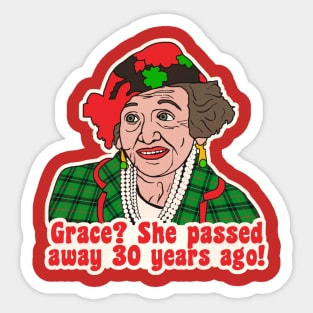 Grace? ... - Aunt Bethany Christmas Vacation Quote Sticker